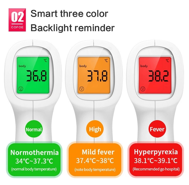 Backlight Digital None Contact Forehead infrared Thermometer, Body infrared Thermometer 3